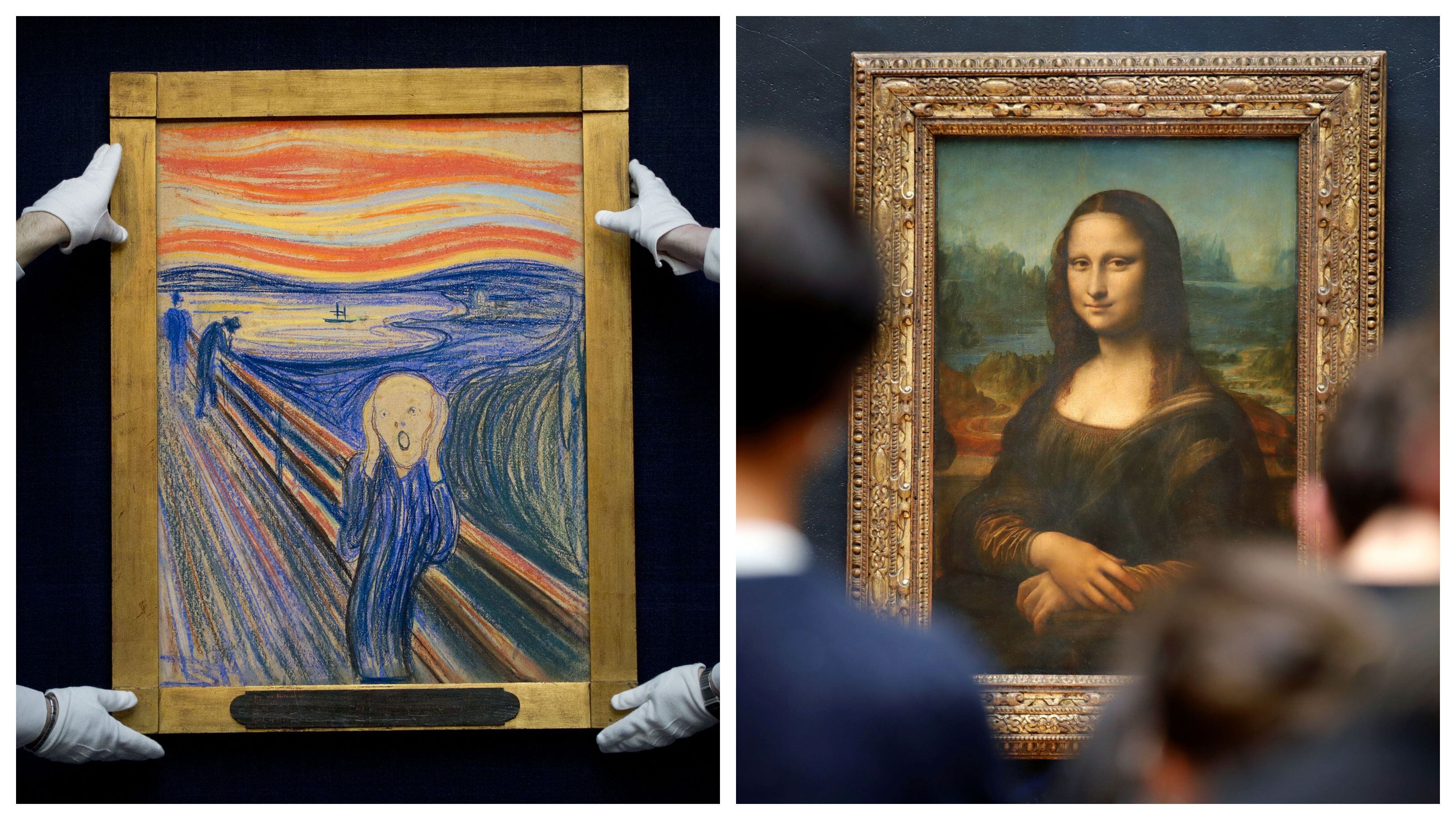 Iconic Expressions: Mona Lisa and The Scream