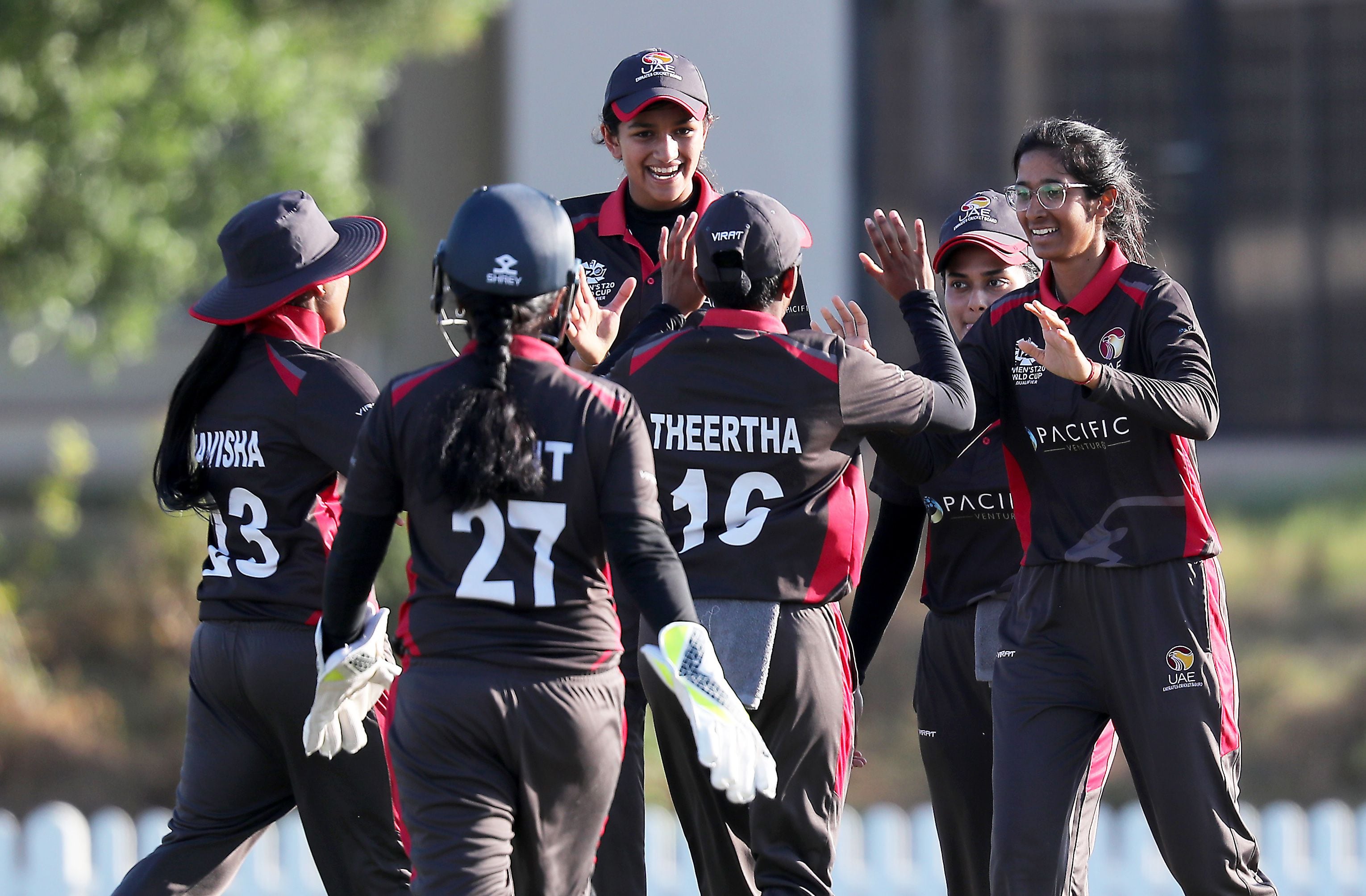 Theertha Satish and Chamani Seneviratna set up UAE's third win in T20 World  Cup qualifier