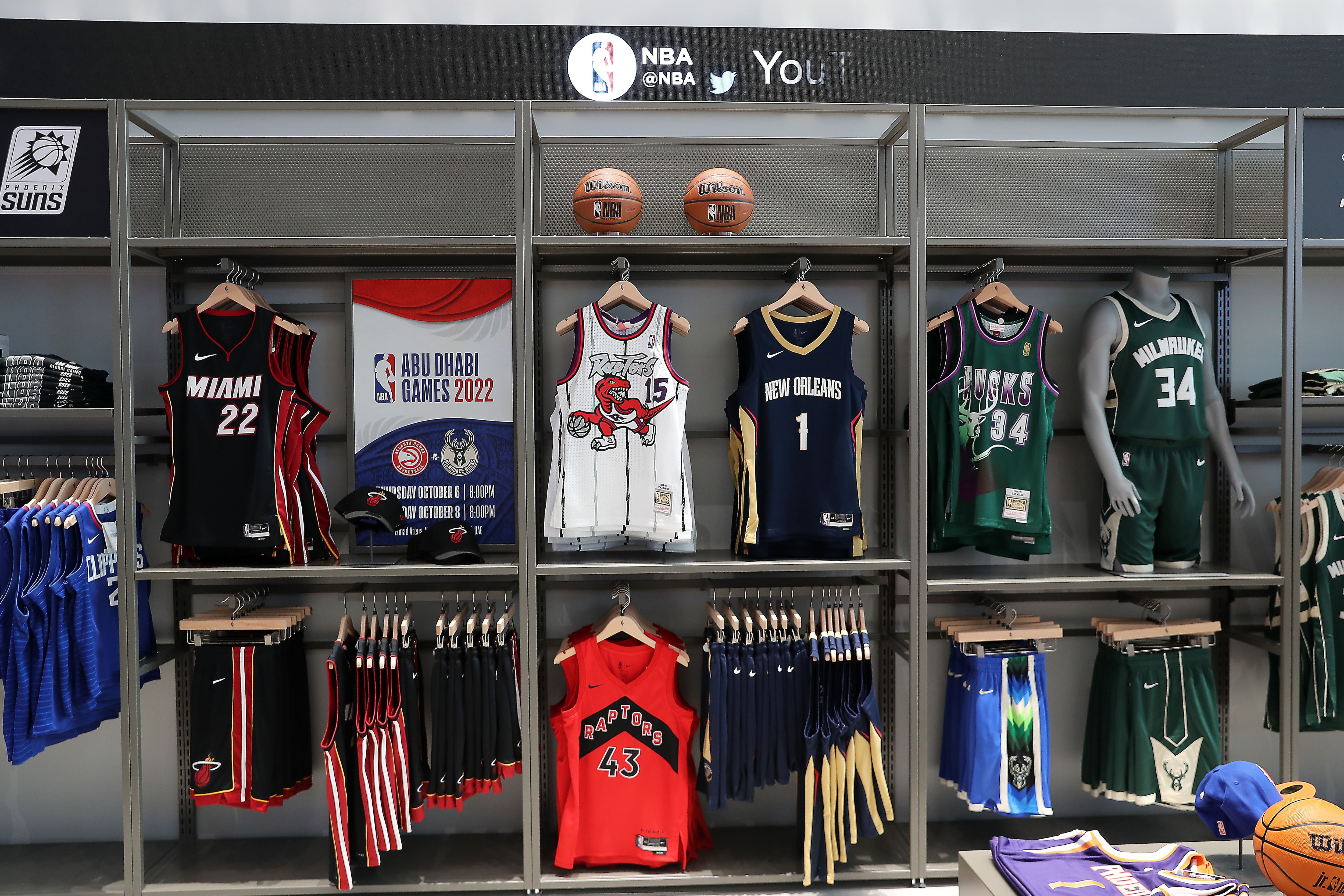 Official NBA Store opens at Yas Mall - in pictures