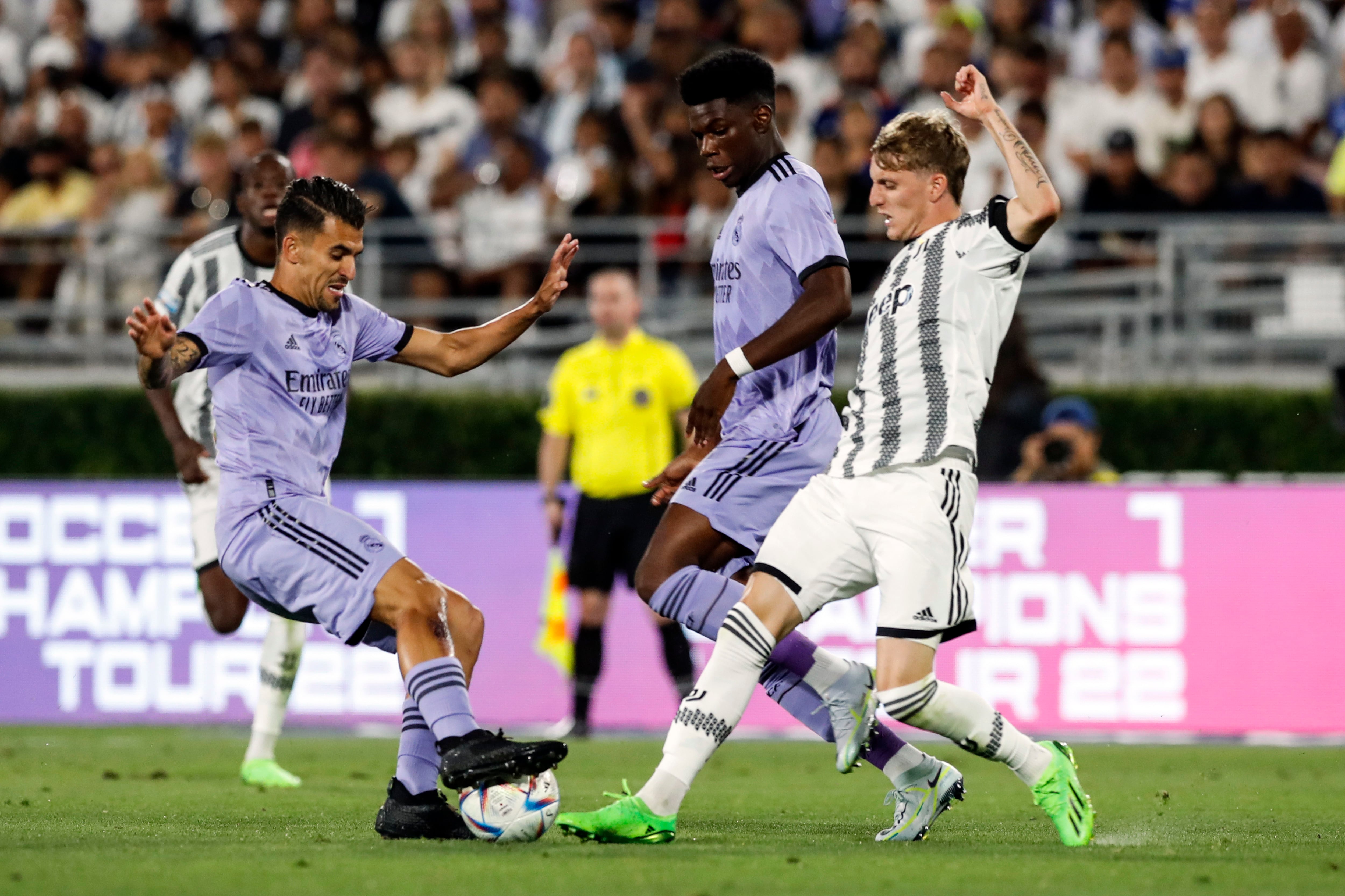 Real Madrid defeat Juventus for its first win of the preseason tour around  USA