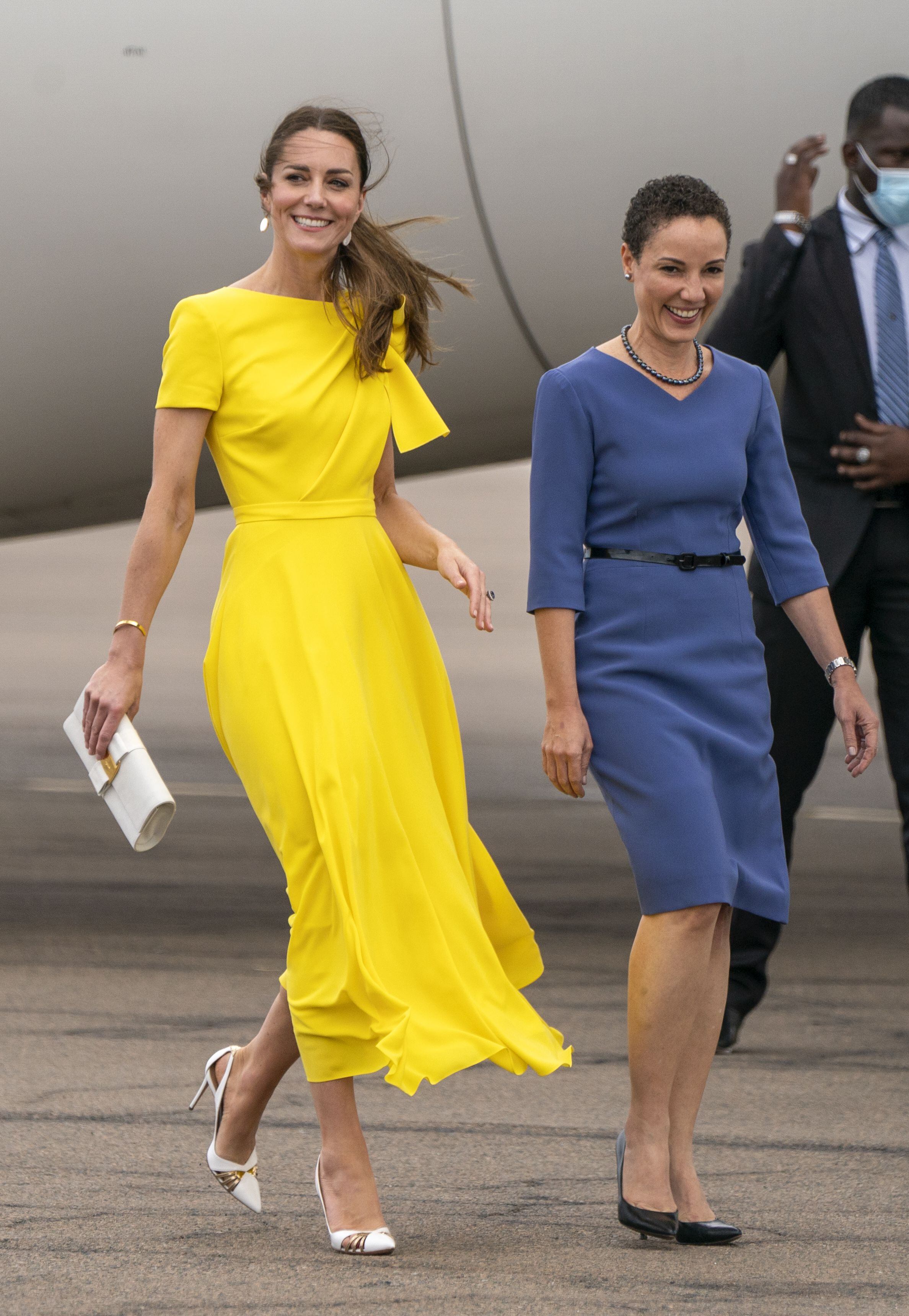 Kate Middleton Wears Vintage YSL Red Jacket For Her Belize Departure