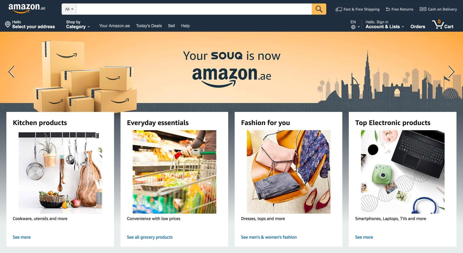 Amazon Prime Now Available In The Uae