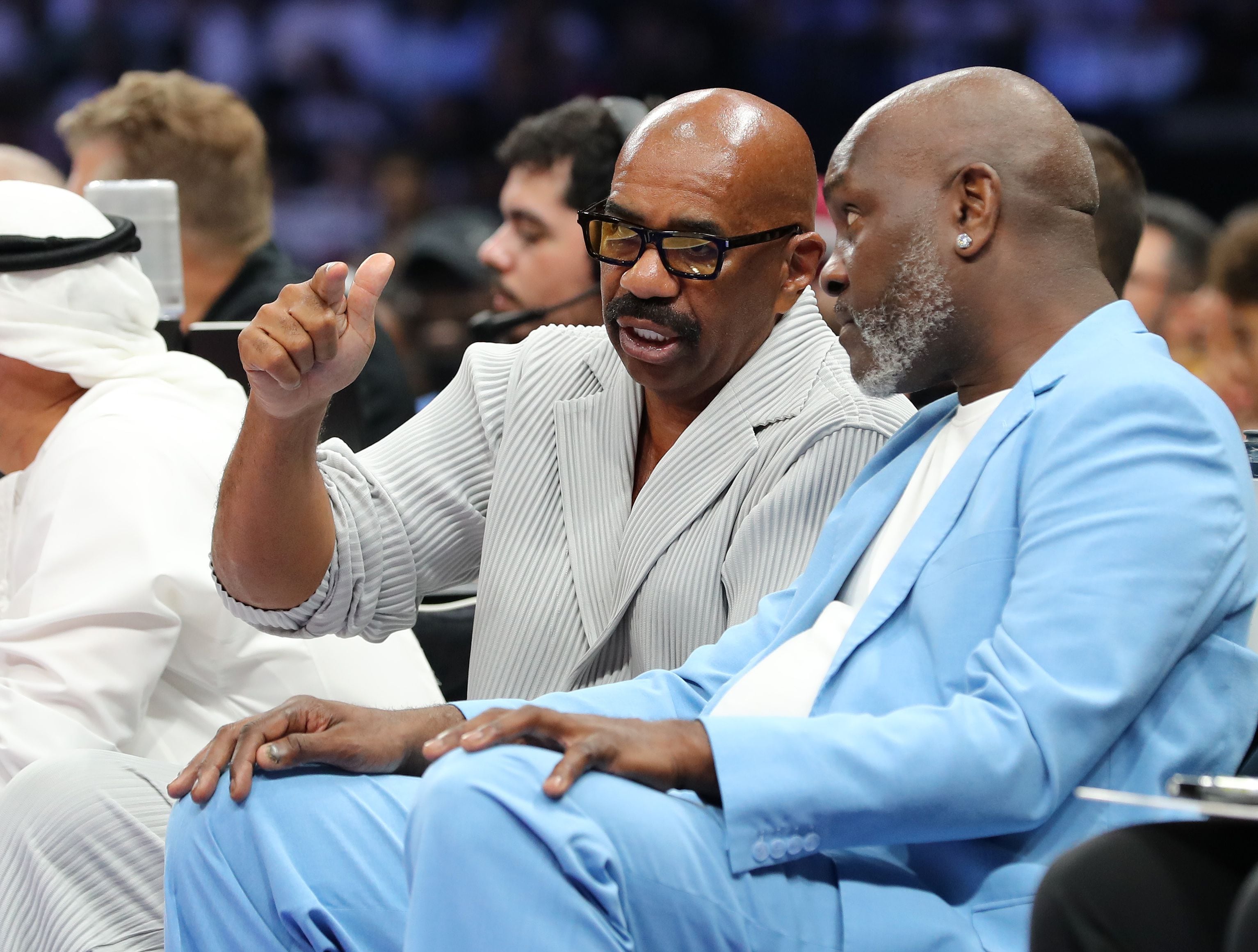 All the celebrities seen courtside during the NBA Abu Dhabi Games