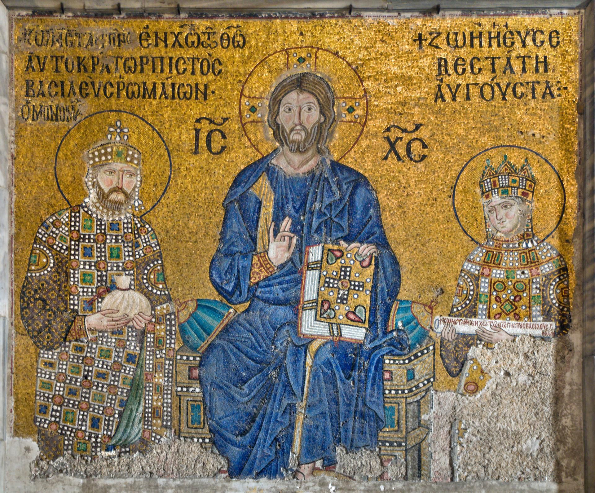 virgin and child enthroned hagia sophia