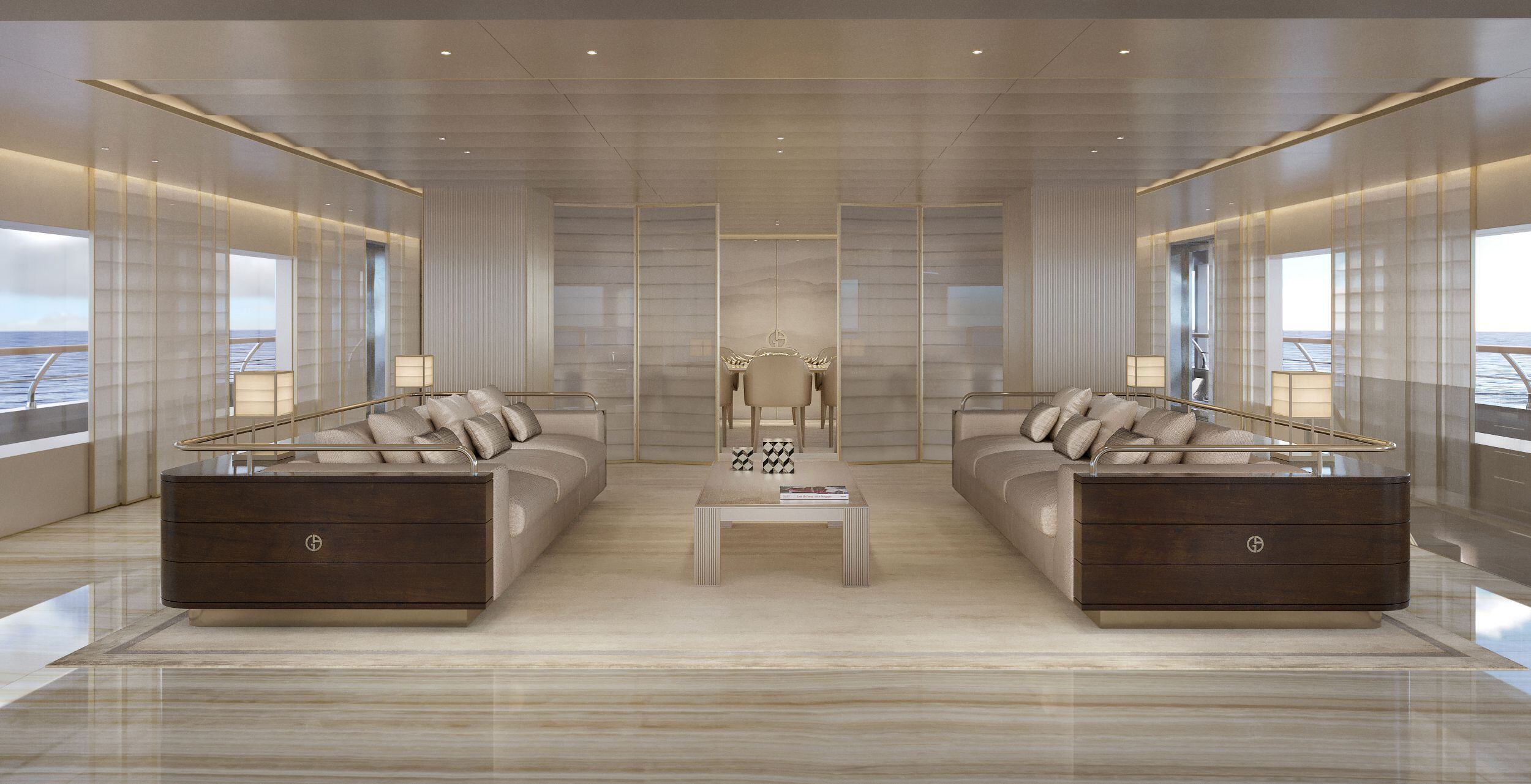 Inside the new 72 metre mega yacht designed by Giorgio Armani