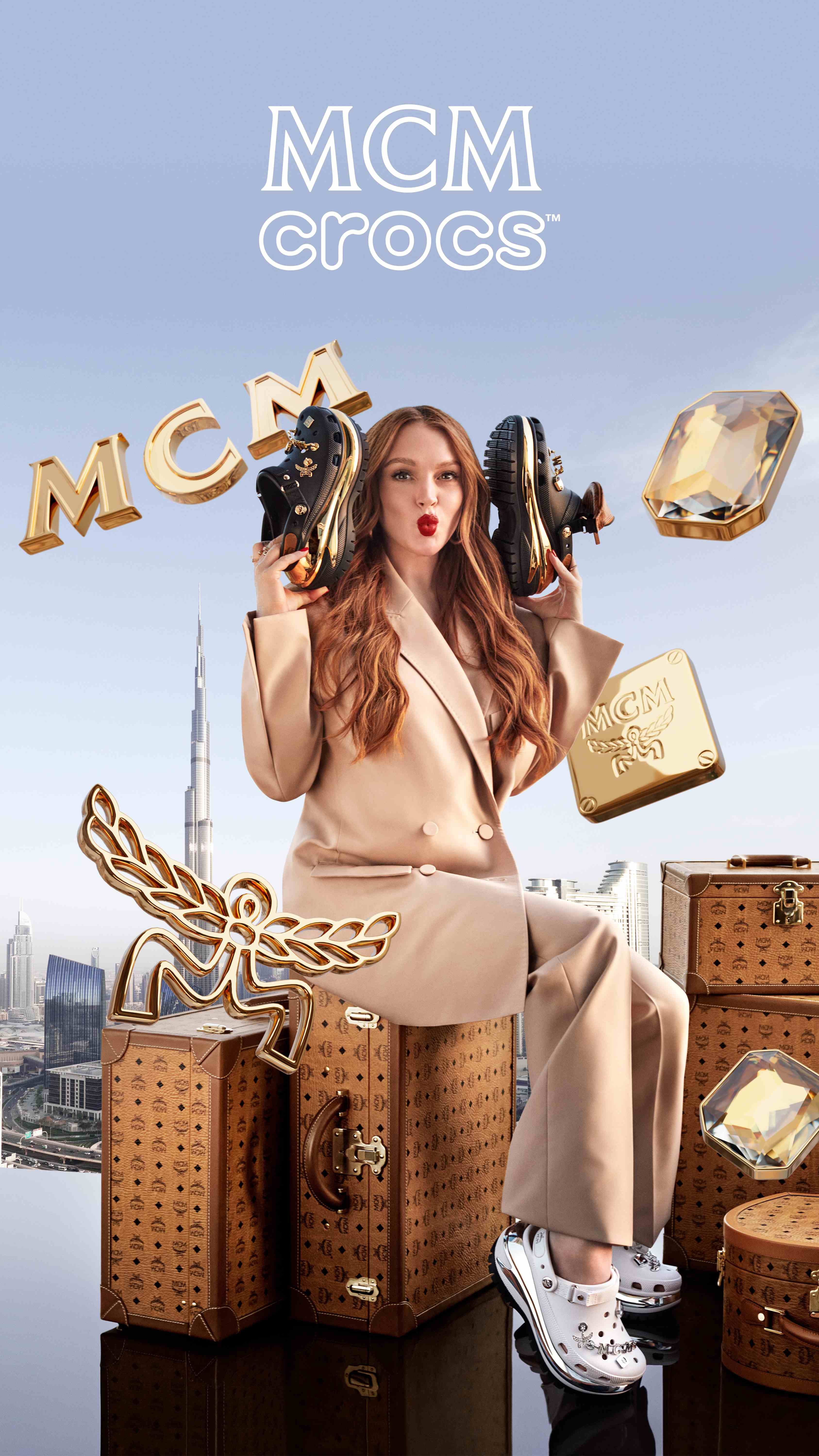 Lindsay Lohan stars in new MCM and Crocs campaign shot in Dubai