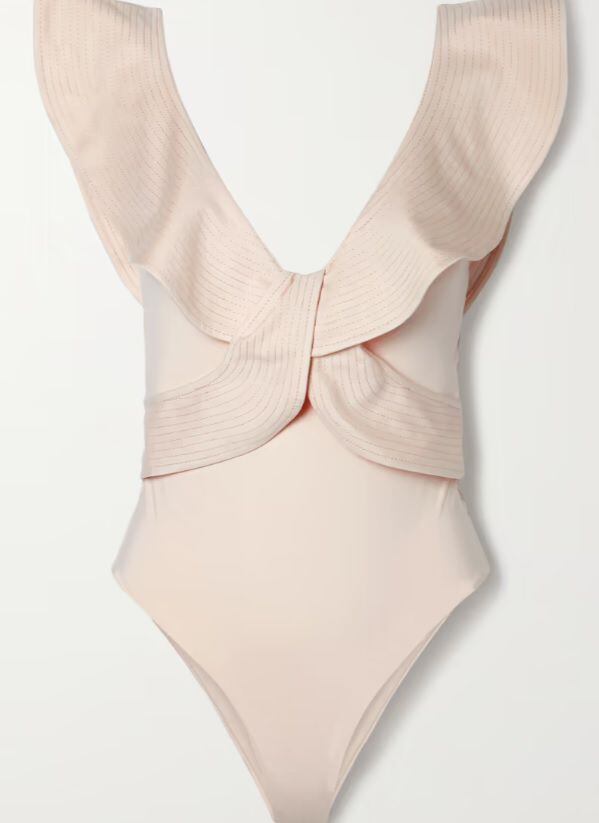 Hot Pink Scuba Zip Up Swimsuit