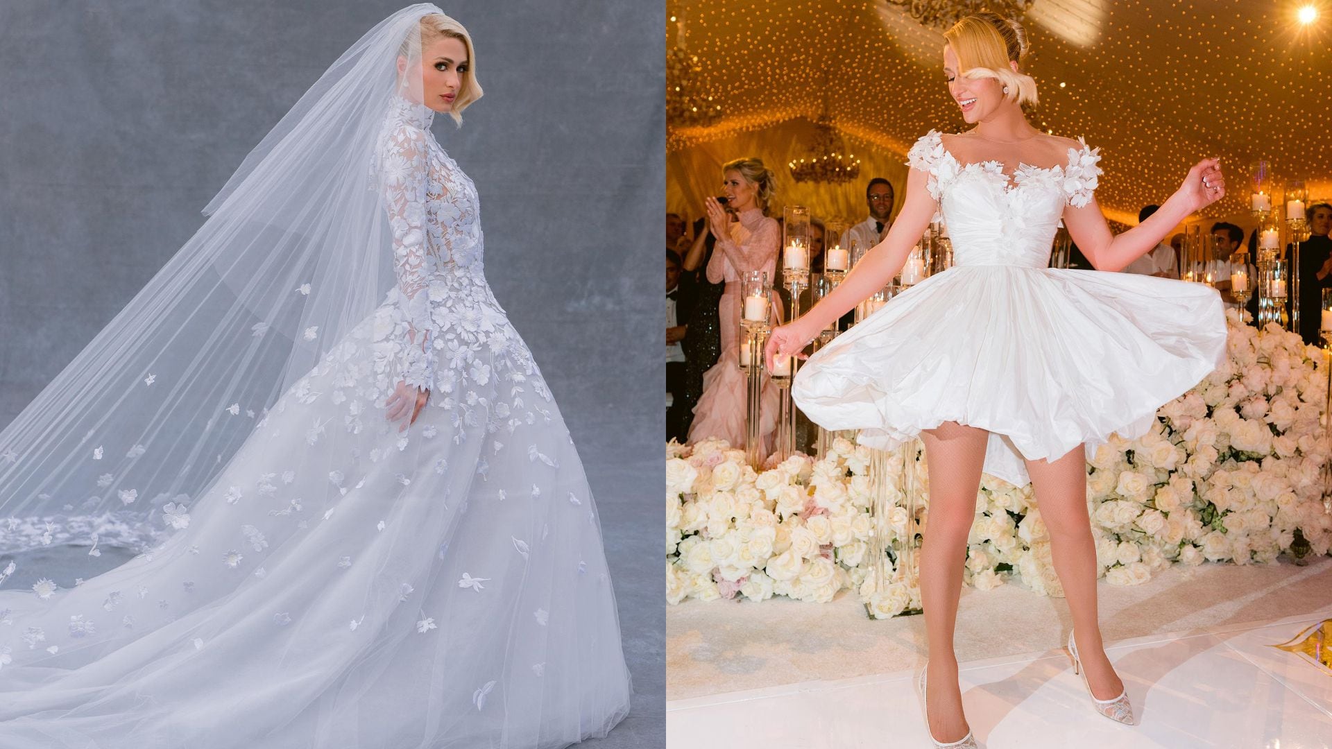 How Paris Hilton's 'timeless' Oscar de la Renta wedding dress was created