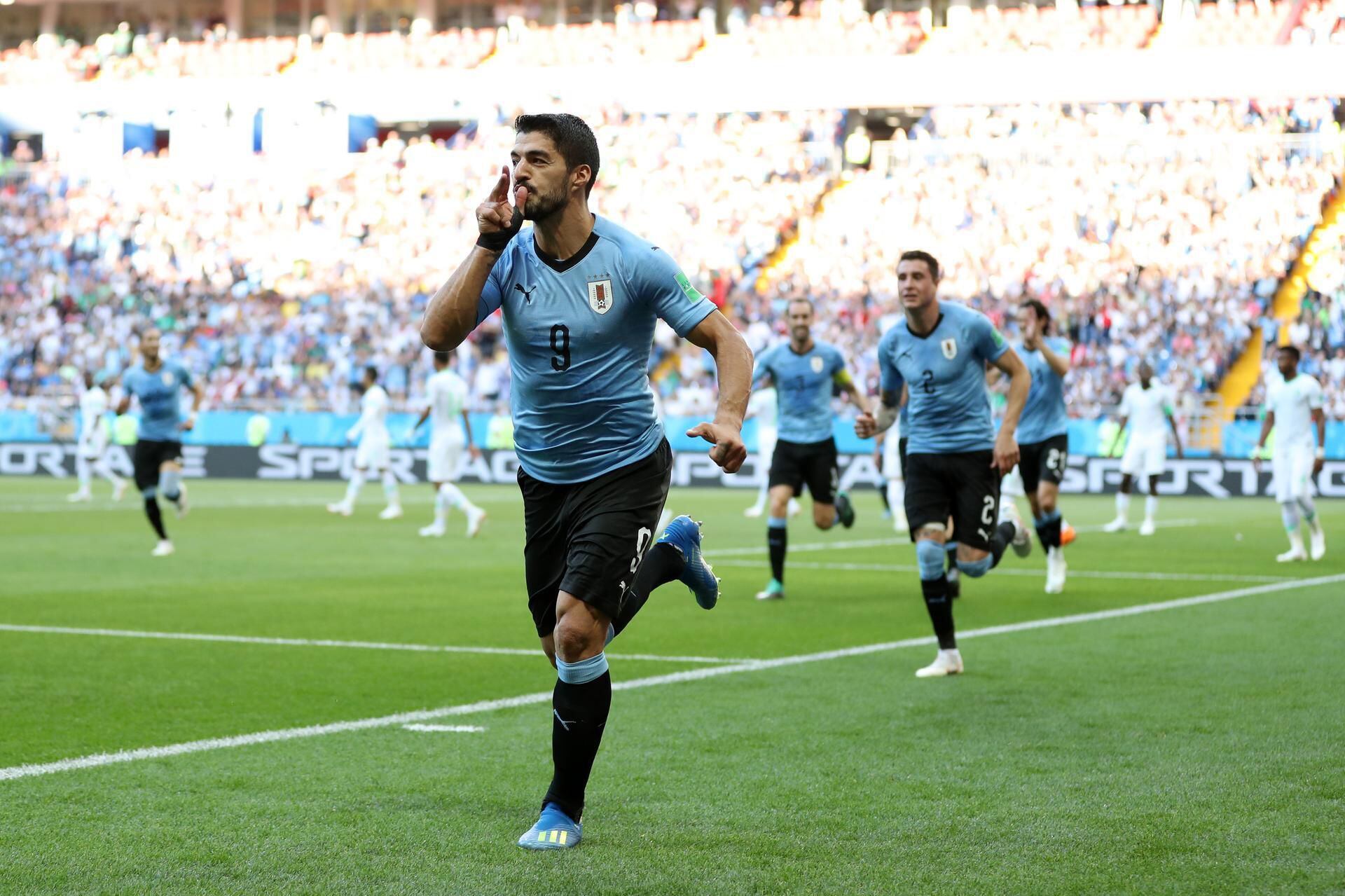 Luis Suarez makes history with winner over Saudi Arabia as Uruguay