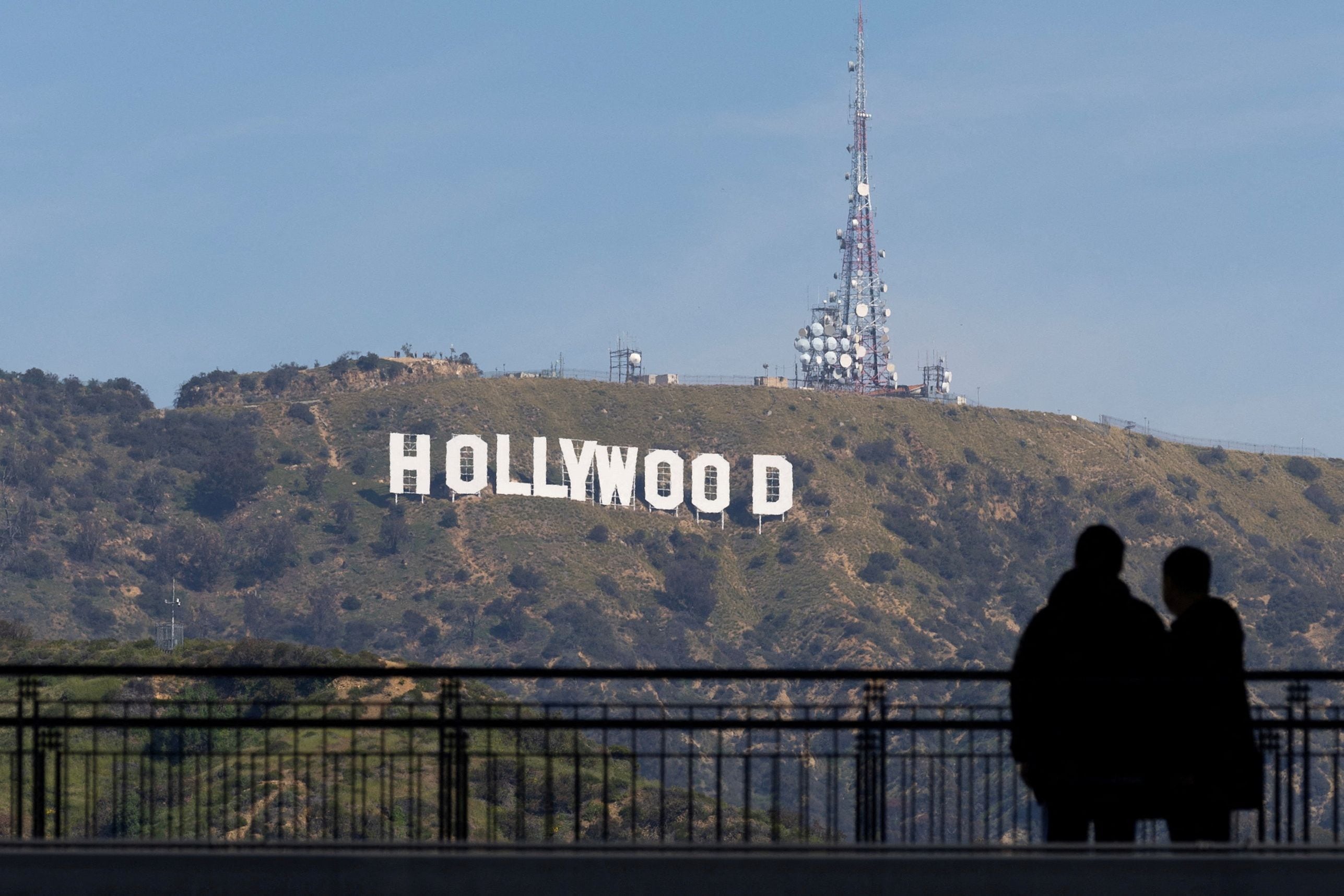 The Hollywood sign will be 'Rams House' this week - Los Angeles Times