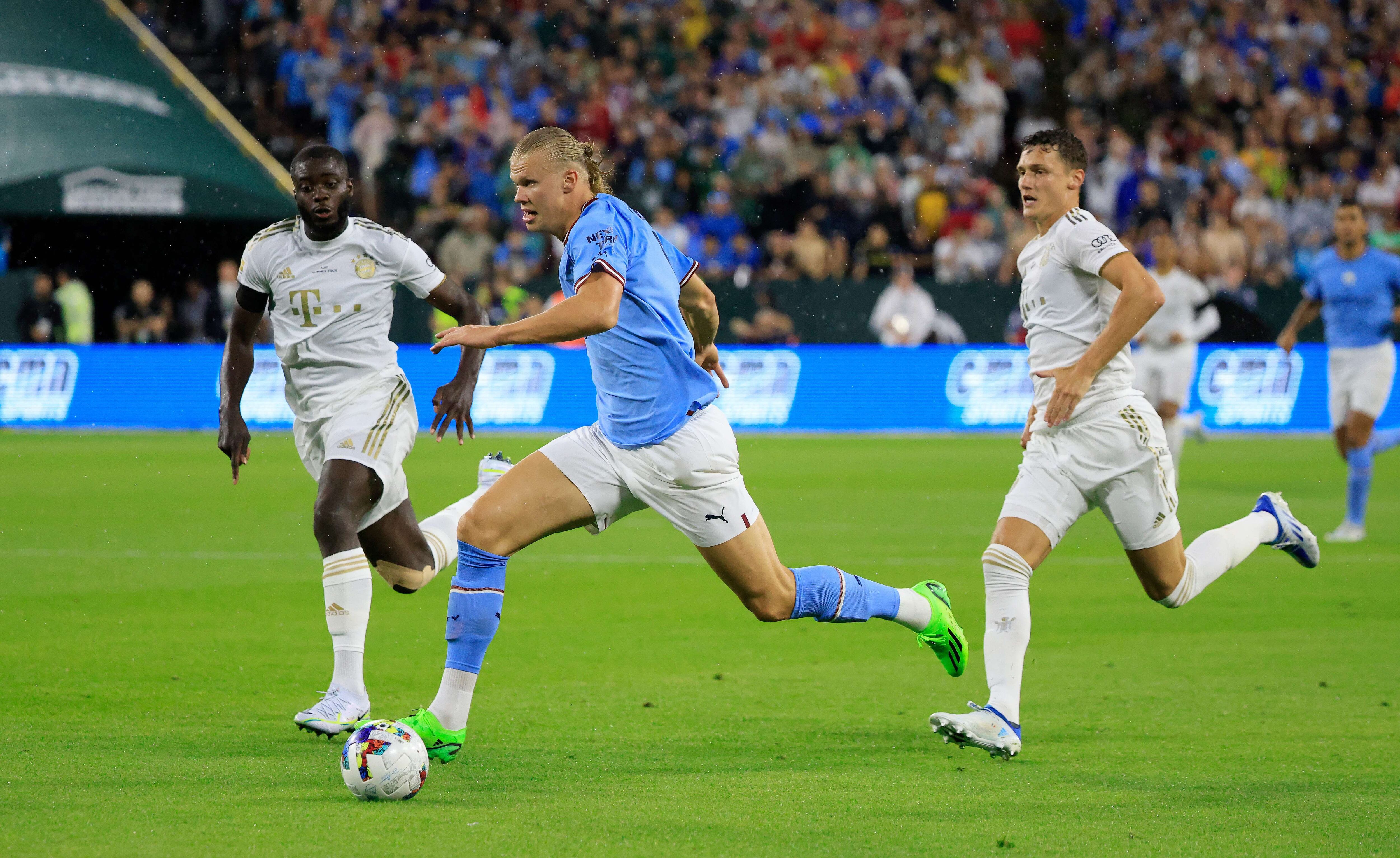 Bayern vs. Manchester City in front of 78,128 fans at Lambeau Field