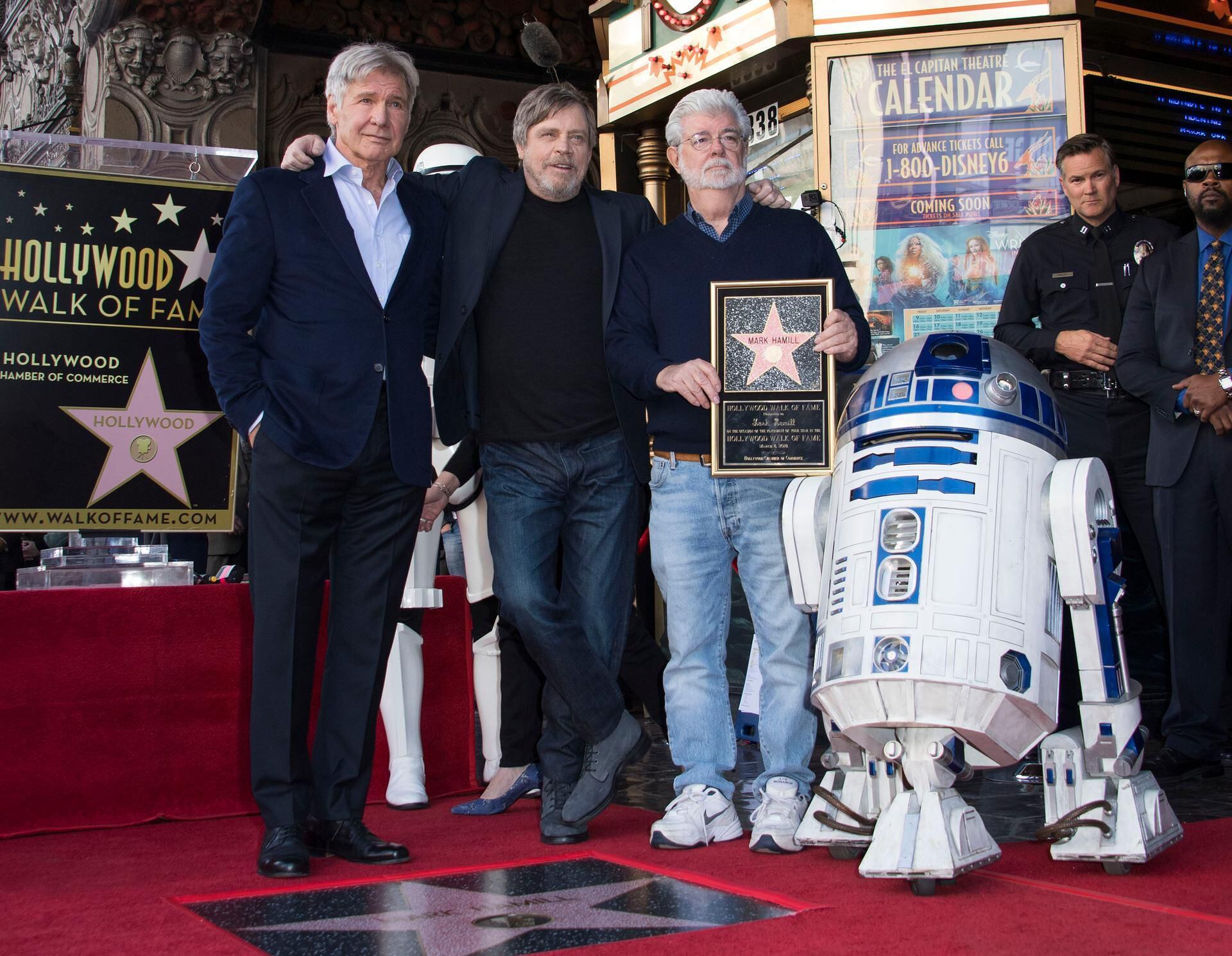 Mark Hamill bags Hollywood star, with no wars required