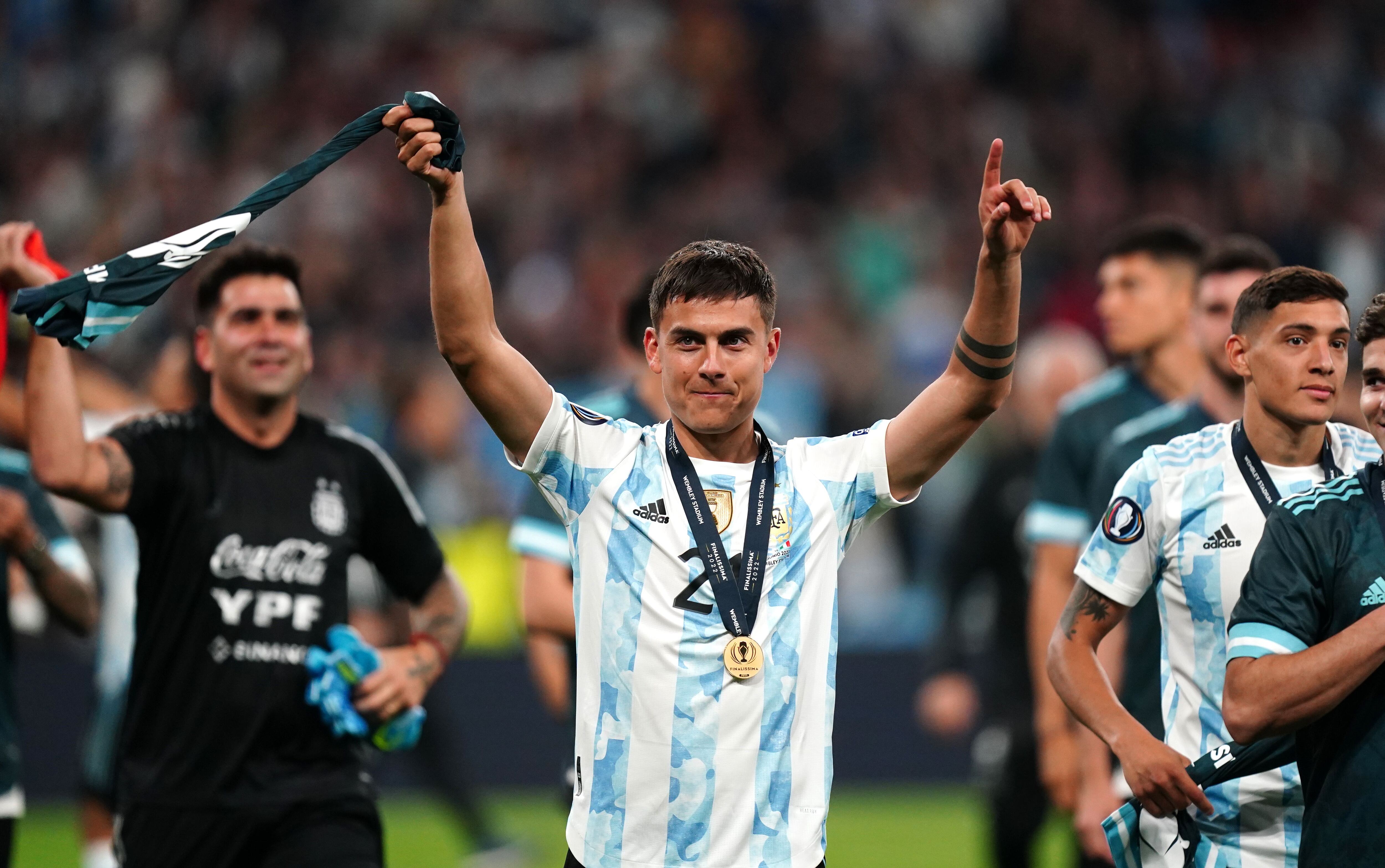 Argentina 2022 FIFA World Cup kit update: Lionel Messi, Paulo Dybala and  Angel Di Maria sport new Adidas purple away kit