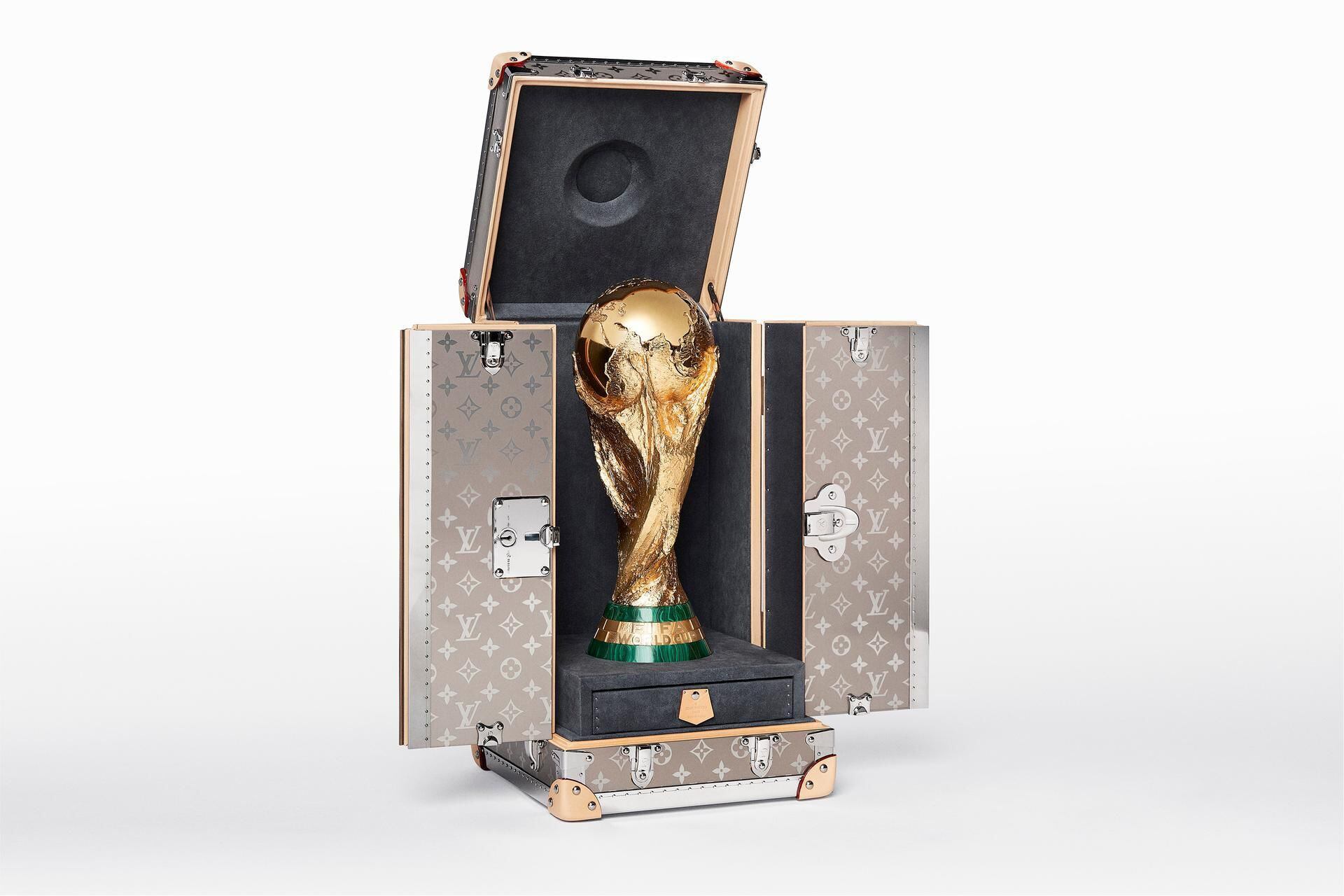 Natalia Vodianova and Philipp Lahm to accompany the Official FIFA World Cup™  Original Trophy and Travel Case designed by Louis Vuitton at the FIFA World  Cup™ Final